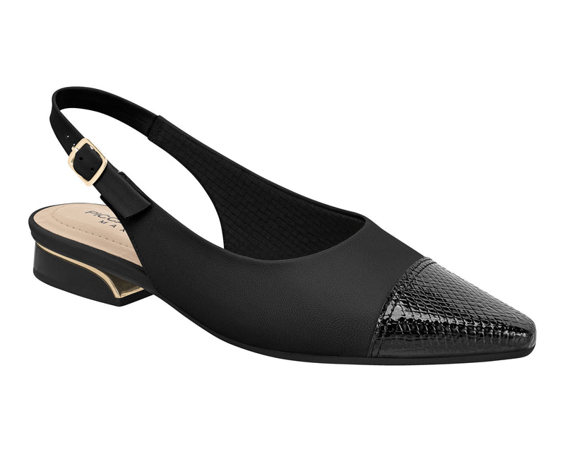 Piccadilly Ref 279014 the Black Slingback Pointed Toe Innovative Materials, Generous, Comfortable Fit, And a Sleek Black Design
