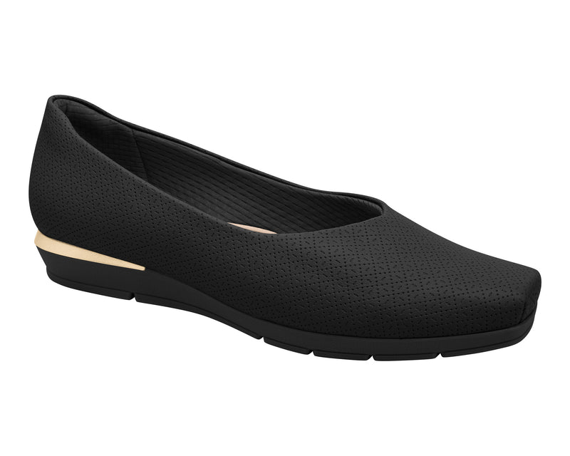 Stylish Sophistication: Piccadilly Maxi-Therapy Business Wedge Shoe - Black Ref: 147191-032