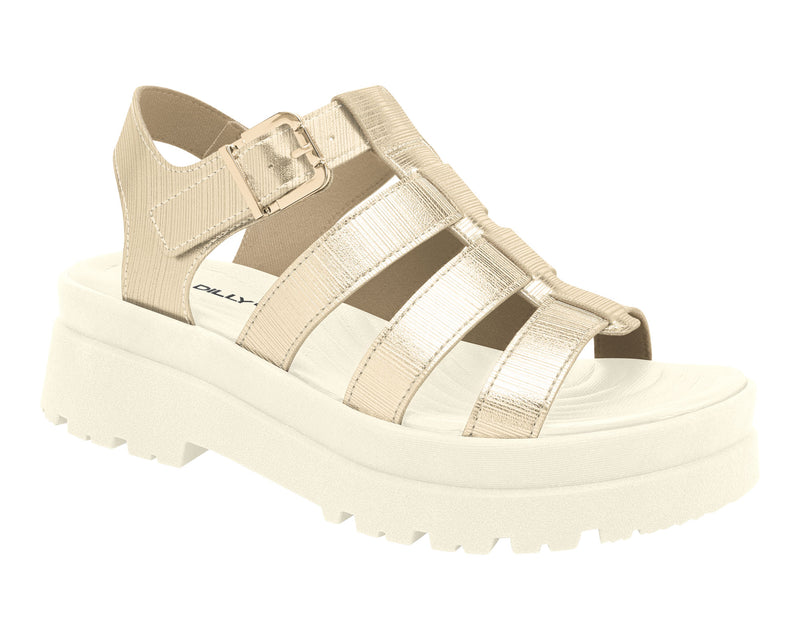 Piccadilly Ref: 119005 Step into Comfort and Style With Gladiator Sandal: The 22-23 Spring/Summer Collection with Perfect Fit Gold, Extra-Soft Finish, and Smart Measure, Arriving November 2023