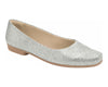 Enhancing Daily Comfort - Chic Flat Shoe Ref: 250115-540 Firenze Silver for Unmatched Sophistication