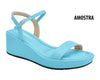 Piccadilly Brazilian Blissful Strides Ref 580.004 - Wide Fit Fashion Colors Model with Unique Dimensions Seeking Added Comfort in Playful Blue