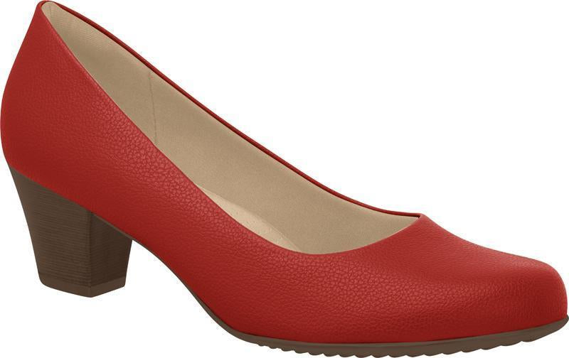 Piccadilly Ref: 110072-439A Red Flight Attendant Crew Shoes For Uniform Business With Med Heel