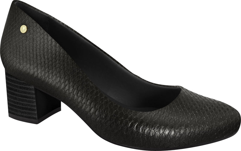 Ramarim 1884202 Women Fashion Comfortable Business Shoe Mid Heel in Black Pitone