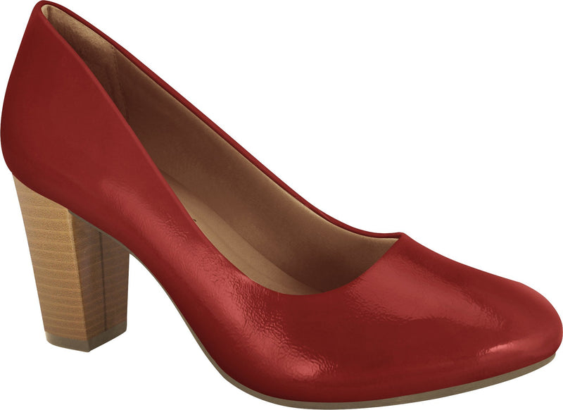 Ramarim 1894252 Women Fashion Comfortable Business Shoe Mid Heel in Painted Red