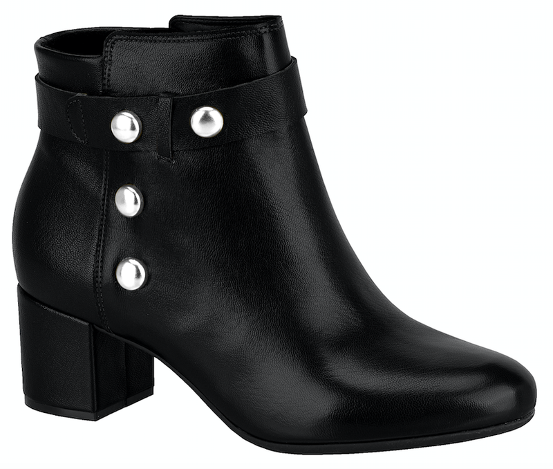 Vizzano 3067.104 Women Fashion Comfortable Business Ankle Boot Mid Heel in Glam Black