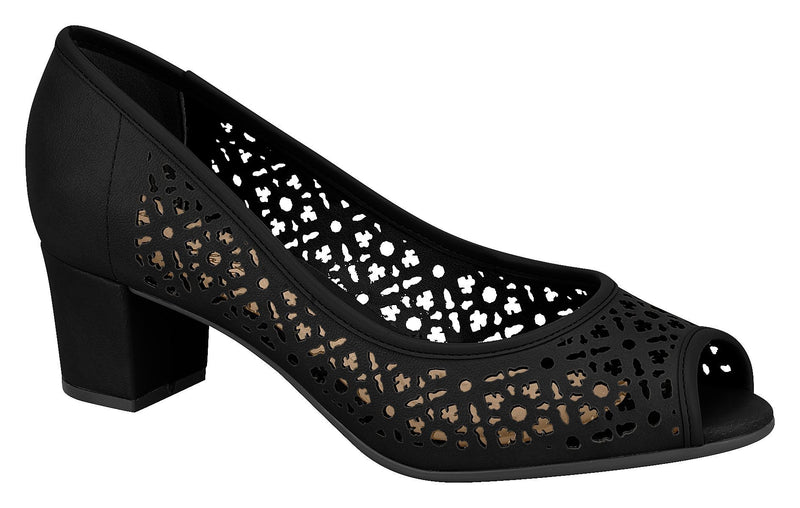 Beira Rio 4777.365-1264 Women Fashion Shoes Laser Cut in Black
