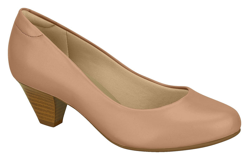 Beira Rio 7005.500-1269 Women Fashion Business Court Shoes Med Heel in Nude