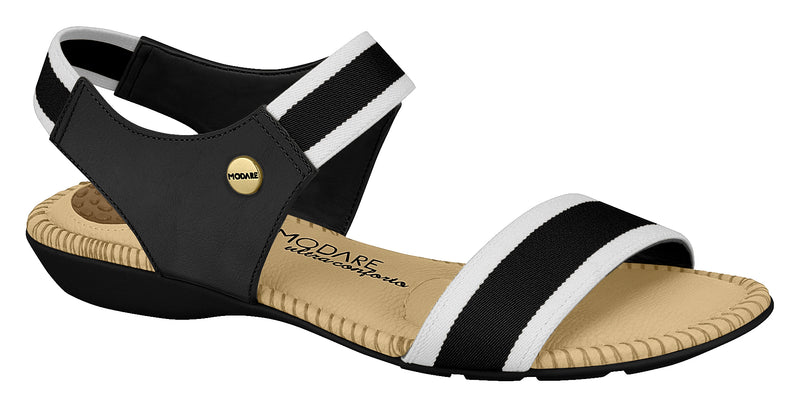 Modare 7025.334 Women Fashion Sandal Travel Casual Shoe in Black White