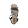 Modare 7139.104 Women Flat Fashion Sandal Travel Casual Shoe in Black