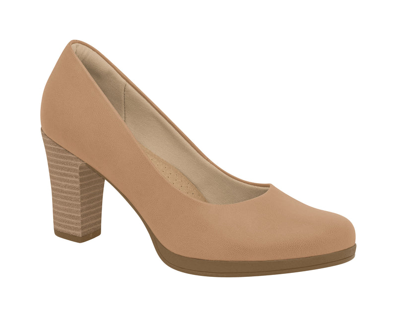 Piccadilly Ref: 130185 Business Court Shoe Medium Heel in Capuccino Skin Color