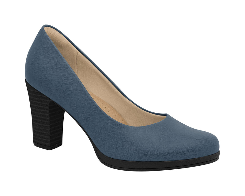 Piccadilly Ref: 130185 Business Court Shoe Medium Heel in Eclipse Navy